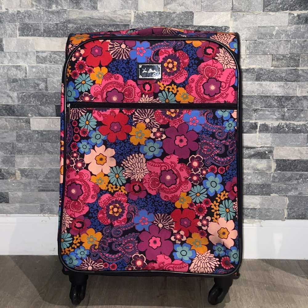 Vera Bradley large floral suitcase